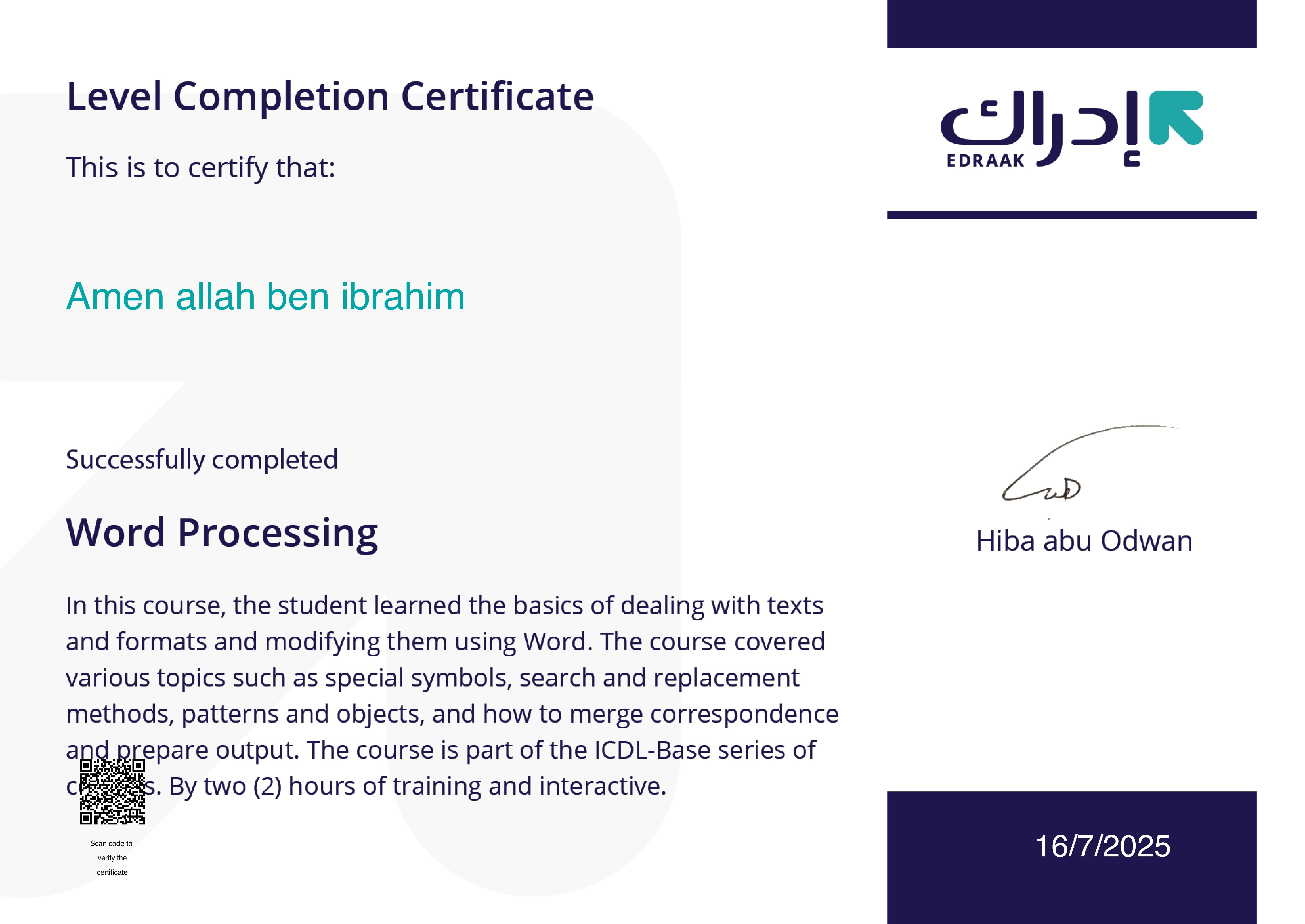 Cert 22